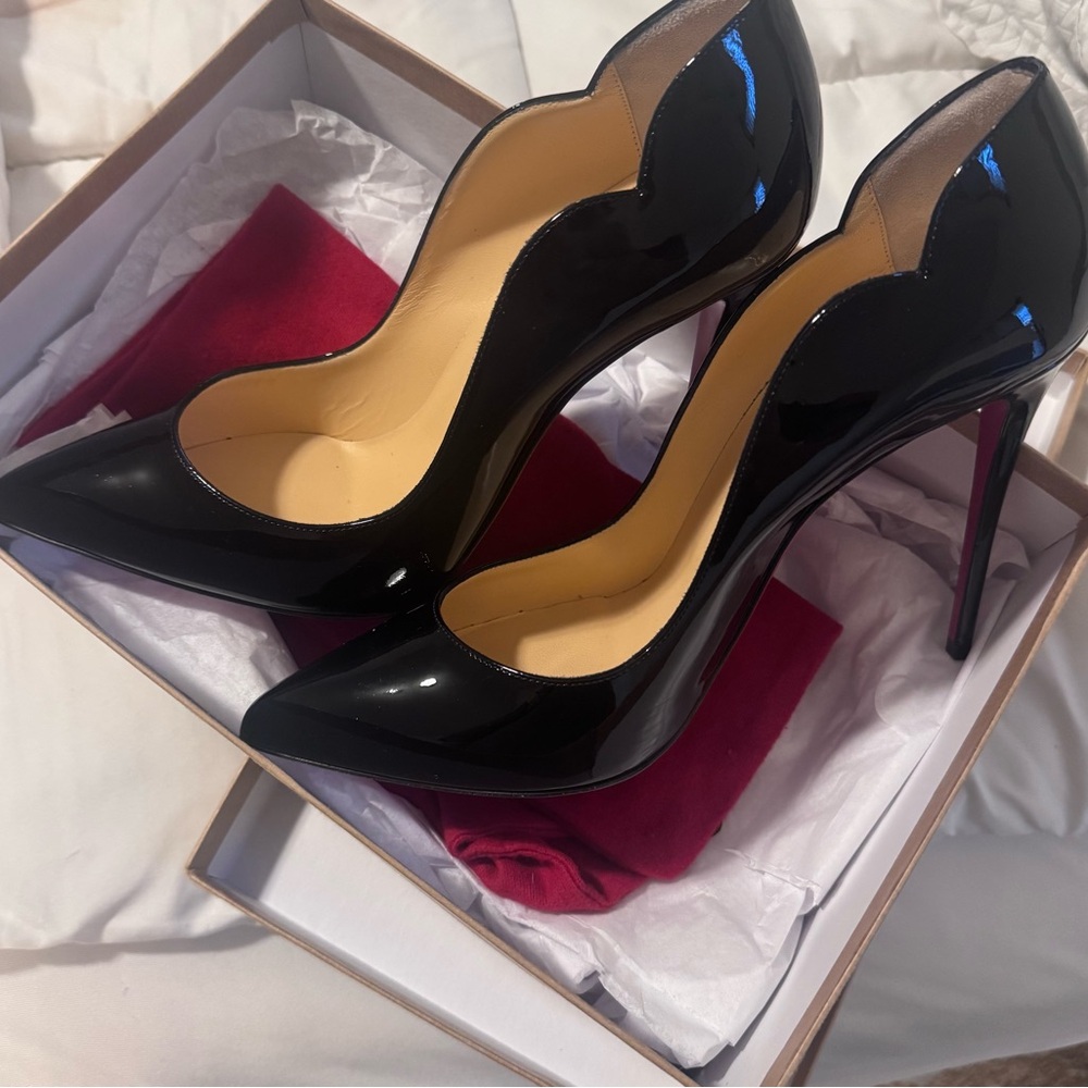 Christian Louboutin Black Patent Heels